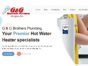 Plumbing company website example